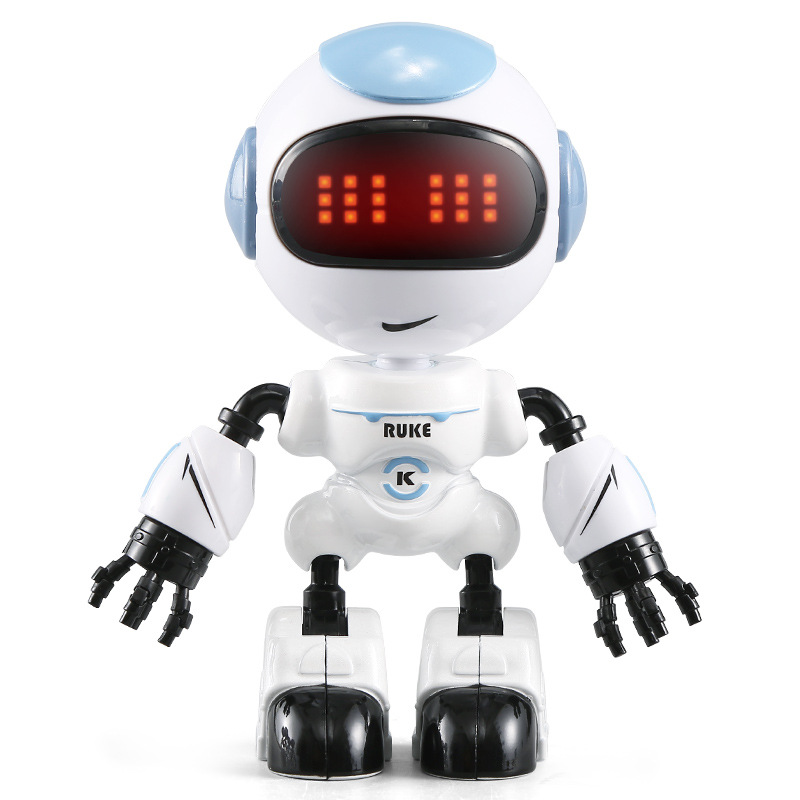 Original JJRC R8/R9 touch sensing RC robot intelligent LED eye intelligent voice DIY body posture children toy: R8 blue