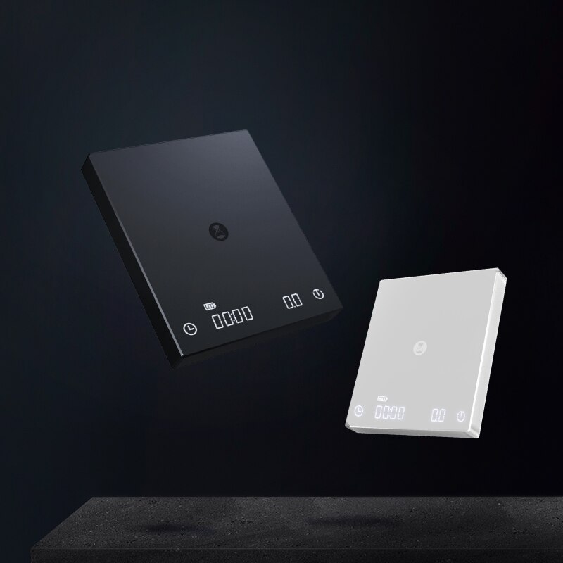 Timemore B22 Zwarte Spiegel Basic Elektronische Weegschaal Giet Over Espresso Koffie Schaal Smart Schaal Automatische Timing Keukenweegschaal 2Kg