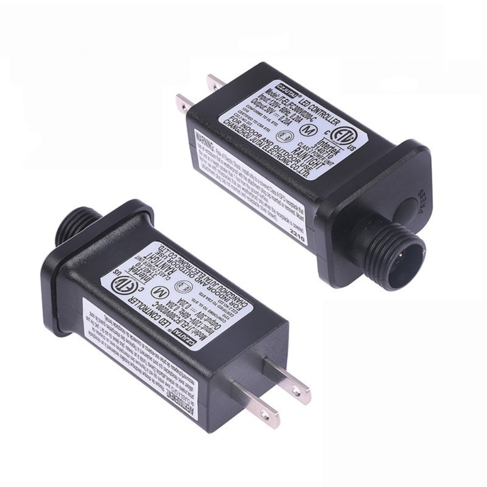 Transformateur 5V 24V 31V, alimentation 6W 3.6W, adapté aux décorations d'équipement LED de noël et d'halloween, prise ue US: Argent
