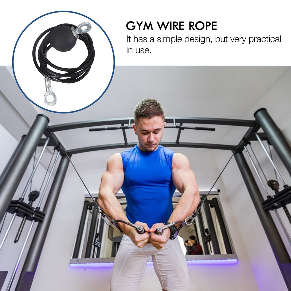 Rubber Coated Wire Rope Gym Wire Cable Practical Fitness Steel Wire Cable