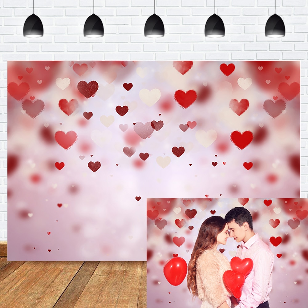 HUAYI Photography Backdrop Newborns Baby Child Photo Booth Background Valentine Love Studio Birthday Photo Backdrop D-4908