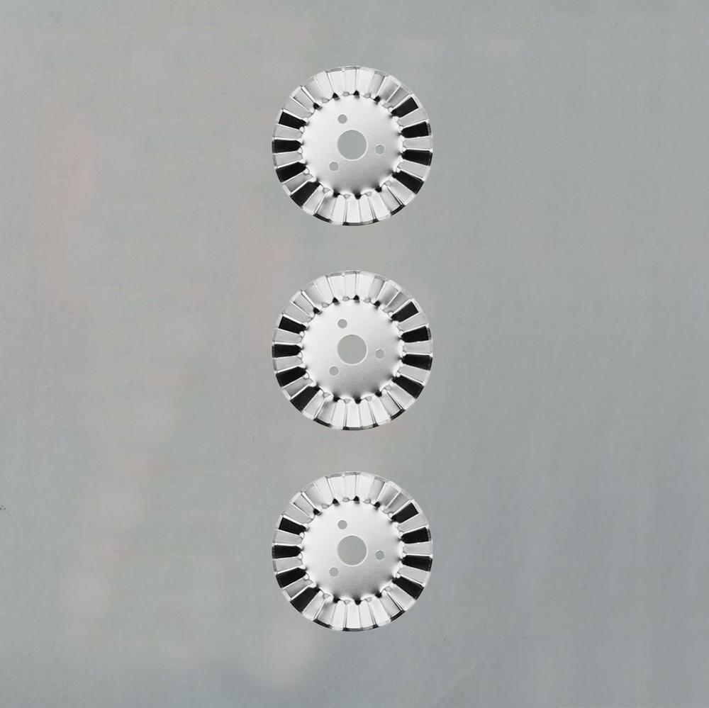 Cutter rotatif de Quilter 45mm, bord ondulé, outil de coupe du cuir, lame Olfa circulaire, bricolage, Patchwork, couture, couette: 3pcs wave blades