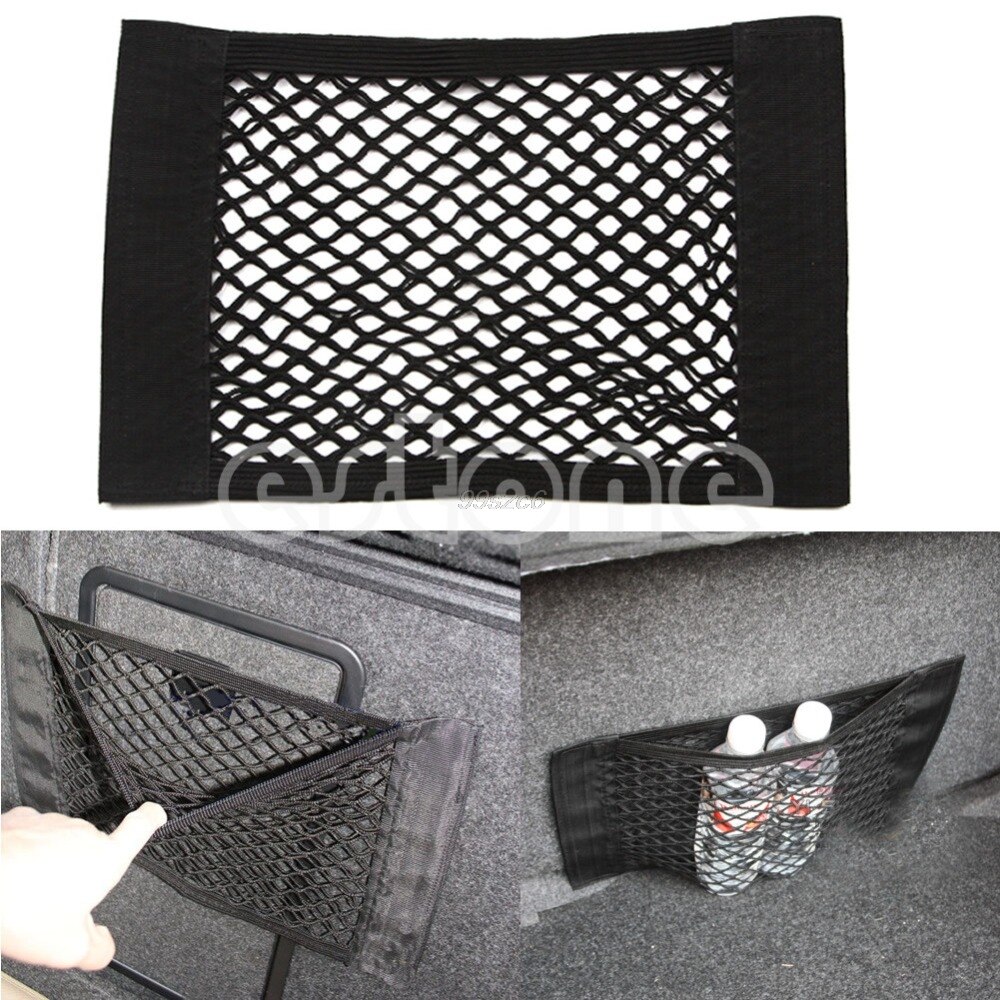 Auto Styling Auto Terug Kofferbak Seat Elastische String Net Mesh Opbergtas Pocket Kooi Sep10