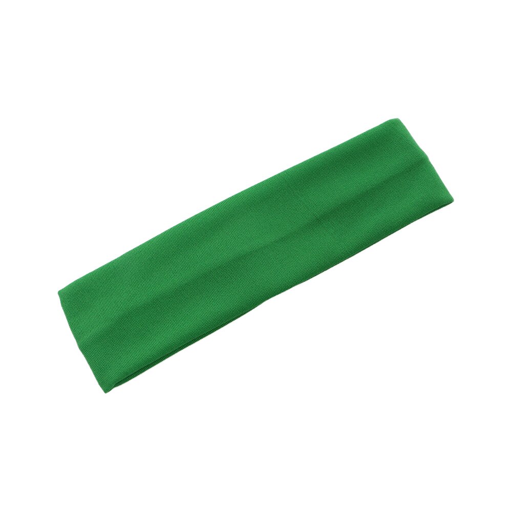 1pc women's/men's 19- color elastic yoga headband, running sweatband, outdoor gym hair band, turban fitness bandage, sports accessory