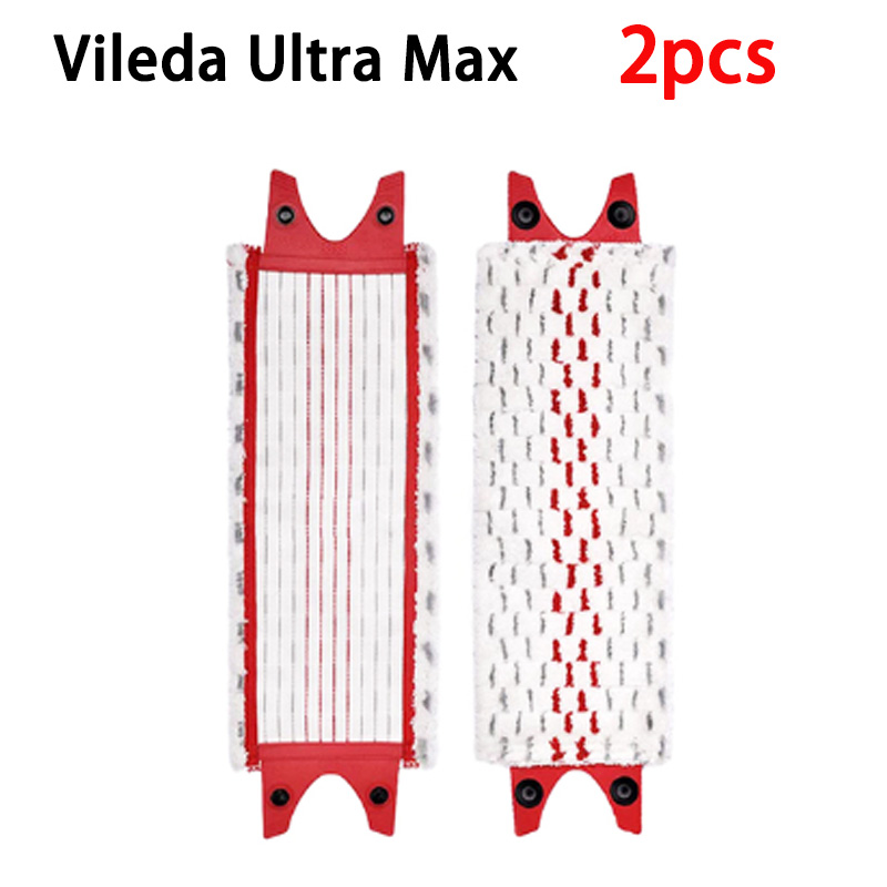 Microfiber Vloer Dweil Pads Herbruikbare Platte Spin Dweil Vervanging Voor Vileda Ultramax Sneldrogende Machine Washabl: Light Grey