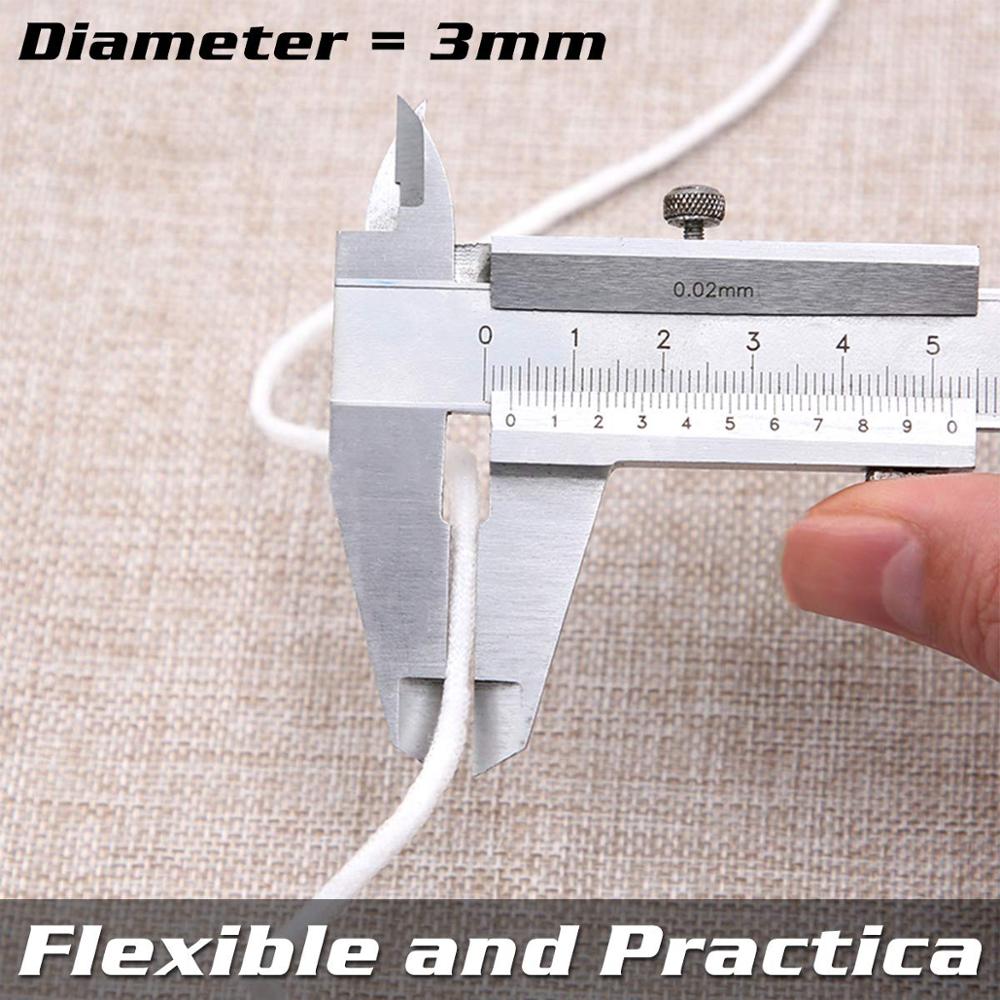 Jojo Bows 3 Mm Maskers Touw Solid Soft Ronde Elastische Band Handgemaakte Maskers Materialen Diy Ambachten Levert Maskers Accessoires