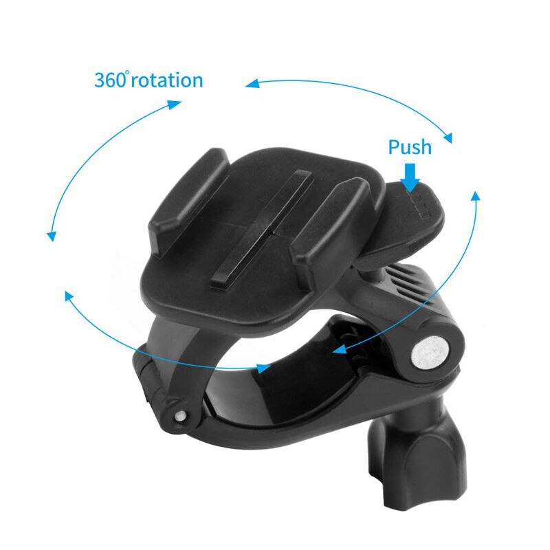 Bicycle Bike Motorcycle Handlebar Handle Bar Mount Bracket Adapter 360 Degree Rotating 25-30Mm Diameter For GOPRO Hero 6 5 4 4+