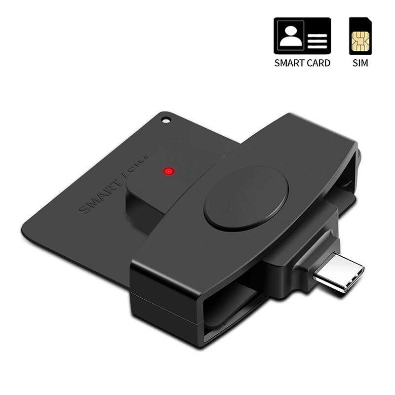 Smart External Card Reader USB2.0 Tax Declaration Ic Smart External Card Reader SD TF SIM Smart Card Reader Connector Adapter: Default Title