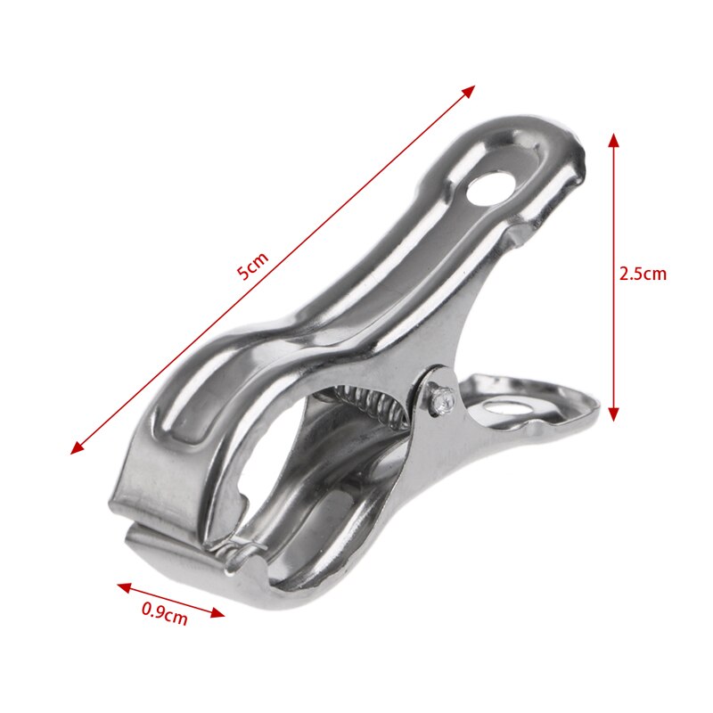 20 pz in Acciaio Inox Mollette E Stendibiancheria Appeso Spilli Lavanderia Antivento Pinze