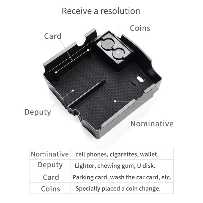 Bil sentral armlene boks lagring til jeep krangel jl sport interiør tilbehør boks mynt lagring svart