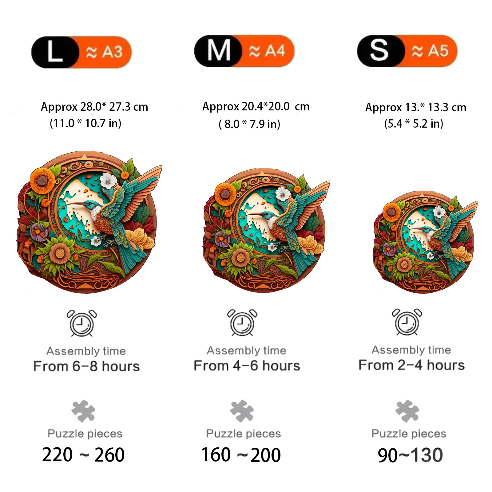 Drewniane puzzle z wzorem ptaków, unikalne drewniane puzzle w kształcie zwierząt, zabawny i wymagający układanki dla rodziny