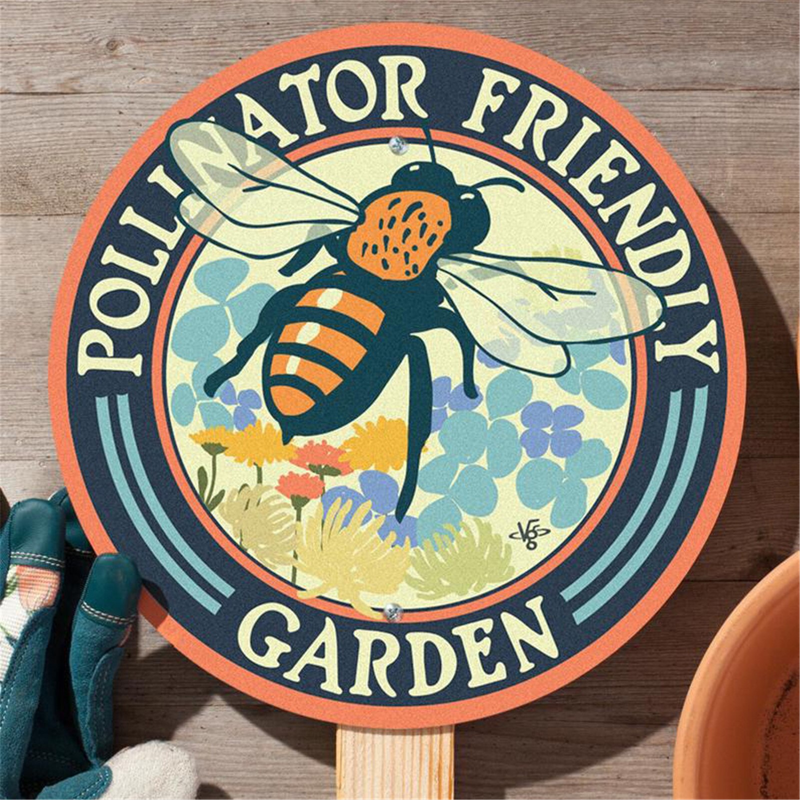 Creatieve Bee Dag Decoratie Voor Outdoor Tuin Yard Decoratie Tekenen Waterdicht Houten Tuin Weergegeven Insteekkaart