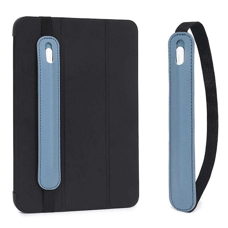 Notepad pen case with elastic band, flat pen case, pen plug, capacitor, touch screen pen storage, anti loss cover