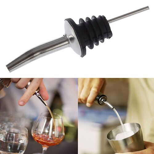 Stainless Steel Liquor Spirit Pourer Flow Wine Bottle Pour Spout Stopper Barware Wine Accessories Bar Accessories Wine Pourer