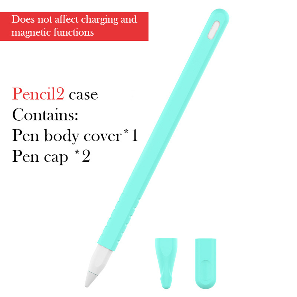 Silicone Case for Apple Pencil Pro Stylus Silicone Pen Cover with Pen Cap for Apple Pencil 2 2nd Generation Cover Protect Sleeve: XXL / 橄榄绿