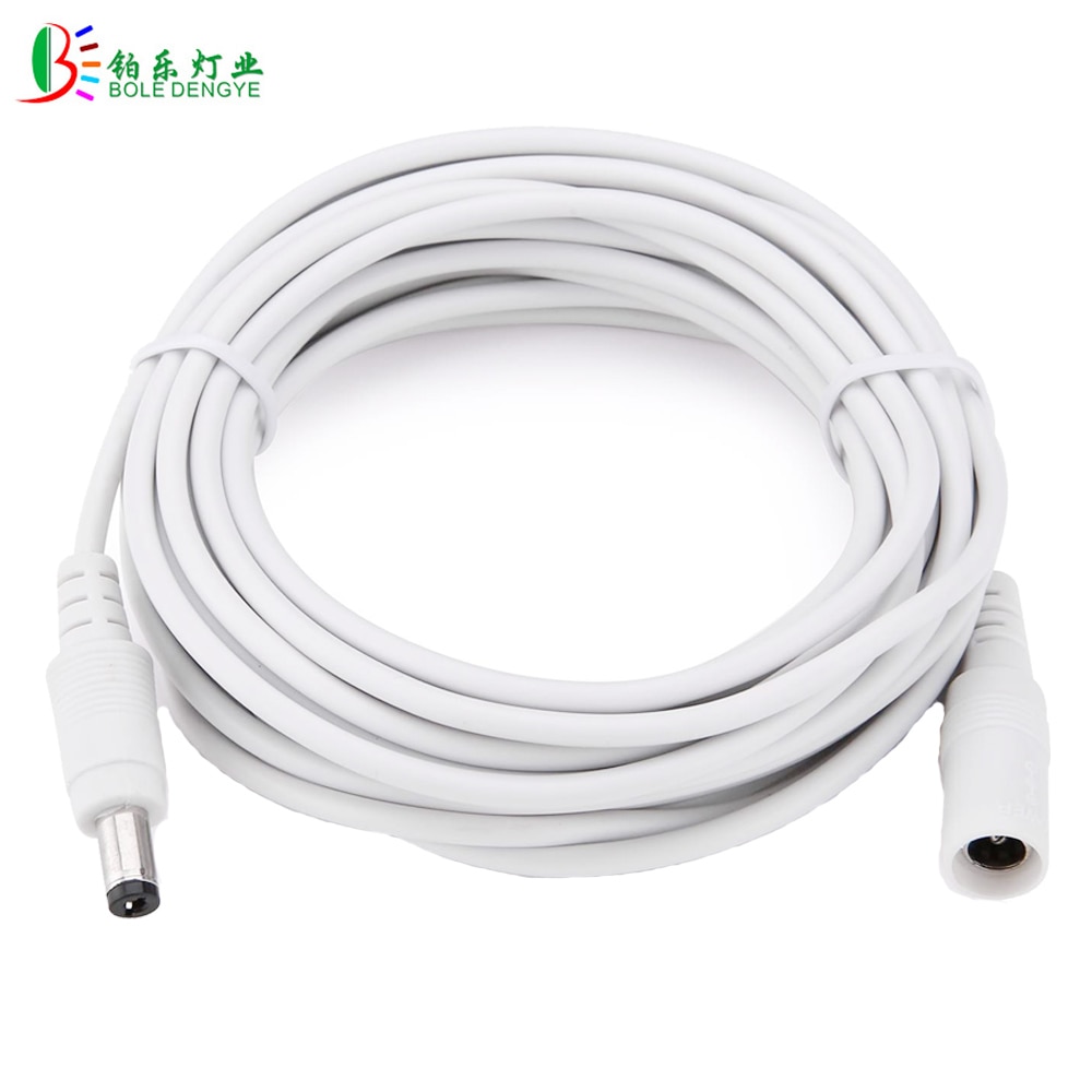DC Cable Extension 1m 2m 3m 5m 10m 20m Compatible with 12V DC Adapter Cord for CCTV Security Camera IP Camera Standalone DVR