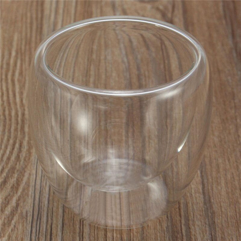 80 ml Double Wall Clear Handgemaakte Hittebestendige Mini KungFu Thee Drinken Cup Gezonde Drink Mok Koffie Cup Geïsoleerde glas