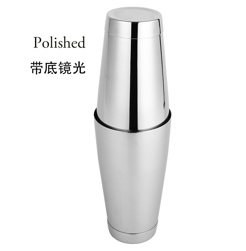 Cocktail Shaker Boston Shaker: 2-piece Set: 18.6oz weighted & 25oz Weighted Bartender Bar Tool: Mirror Polished