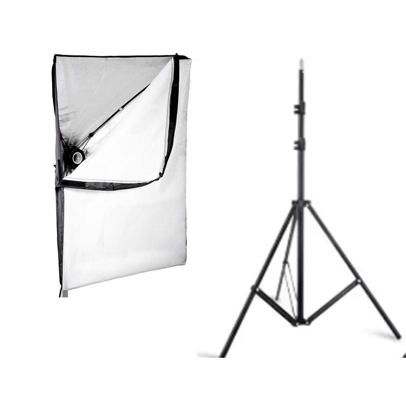 Photography Softbox Lighting Kits 50x70CM Continuous Light System For Photo Studio Equipment 2m Tripod: 1 softbox 1 tripod