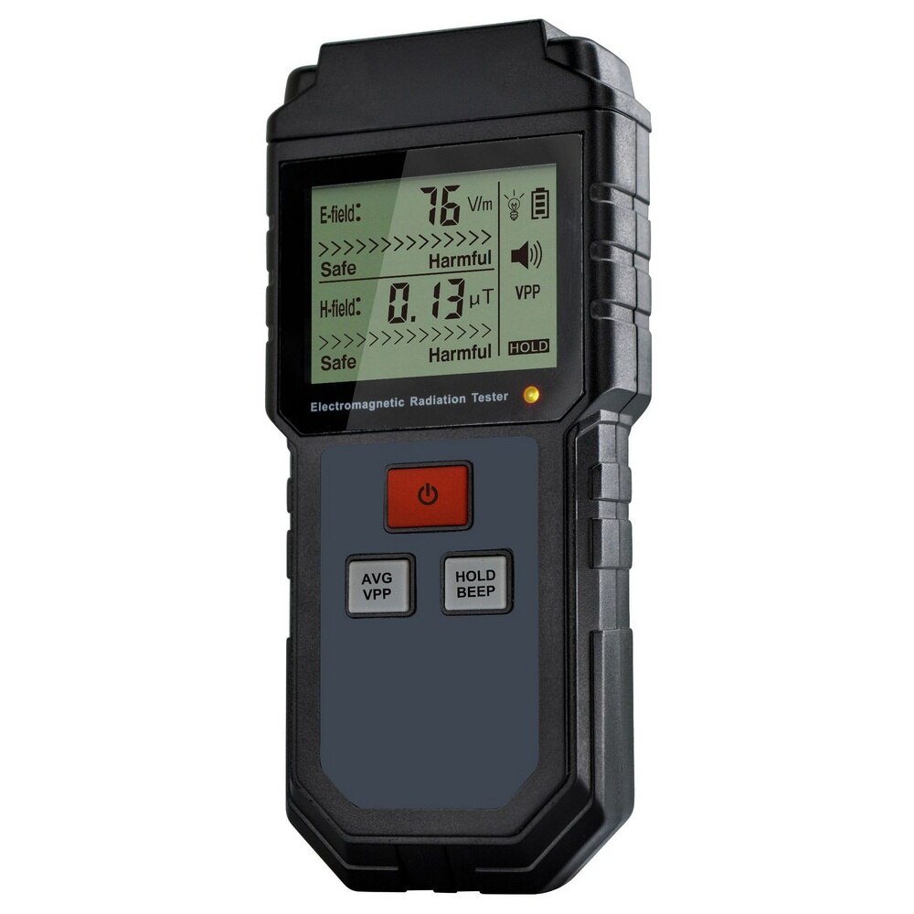 Elektromagnetisk stråling tester emf meter håndholdt tæller digitalt dosimeter lcd detektor analyse måling til computer