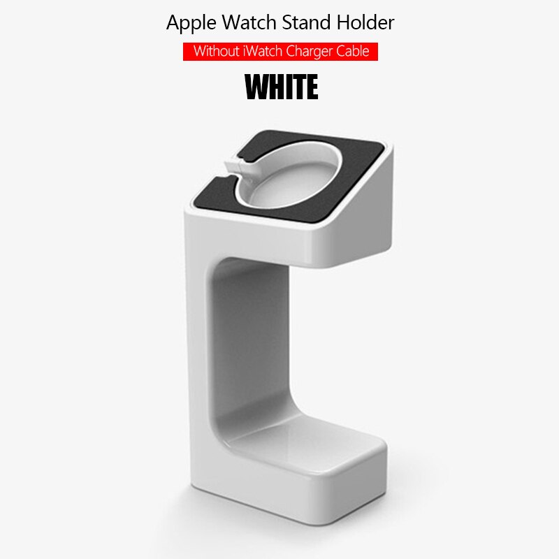 Watch Stand Holder USB Wireless Magnetic Charger Cable for Apple iWatch Series 5 4 3 2 1 Uliversal Watch Fast Charging Desktop: Holder White