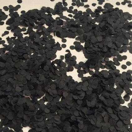 25gm 1cm Paper Black White Yellow Confetti round wedding Birthday Party Decor Bachelor party filer Table event party Supplies: black