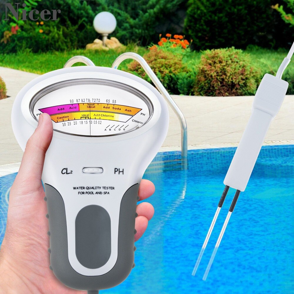 Zwembad Water Quality Tester Draagbare Digitale Ph Meter Residueel Chloor Ph Tester Waarde Tester Water Zuiverheid Meter Tester