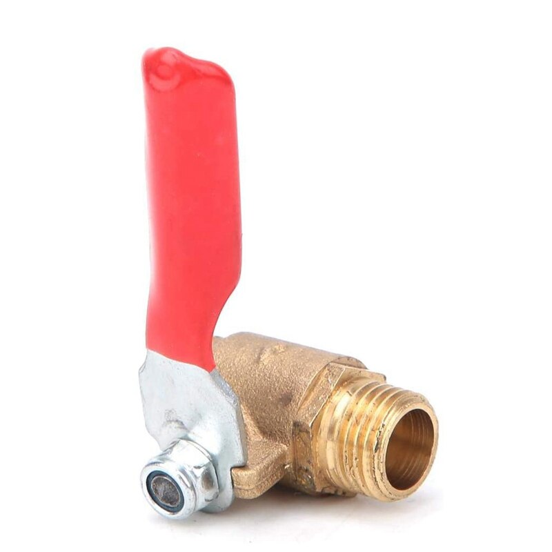 5 Ball Valves, Brass Ball Valve, G1/4 Double External Thread Air Compressor Ball Valve