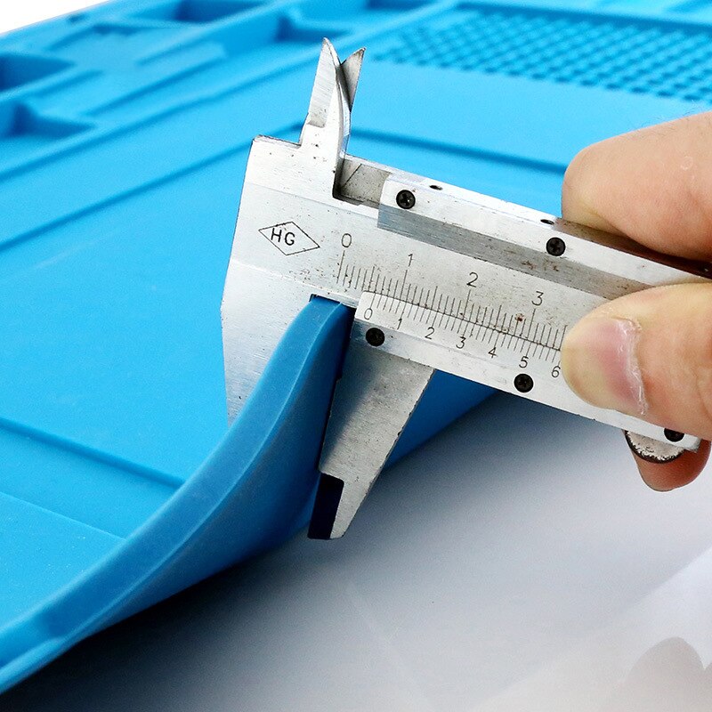 Värmeisolering silikon arbetsmatta värmebeständig lödstation reparationsisolator pad underhåll plattform magnetisk kudde
