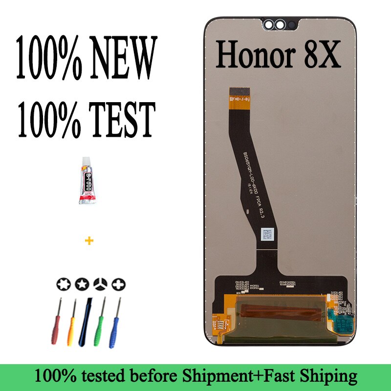 100% novo 6.5 for for para huawei honor 8x display lcd tela de toque digitador assembléia display lcd tela toque para honra 8x