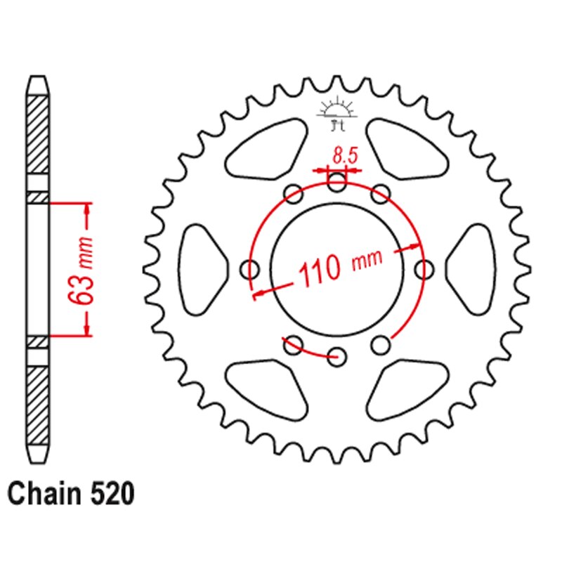 48t/15t 520 motorsykkel foran bak kjedehjul til ktm 390 hertug 390 rc 390 rc r