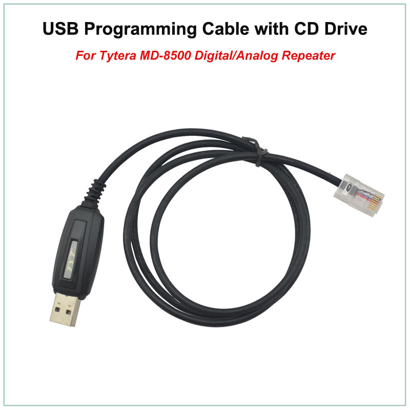 Gorąca sprzedaż Tytera TYT MD-8500 MD8500 DMR cyfrowy/analogowy wzmacniacz USB kabel do programowania z napędem CD