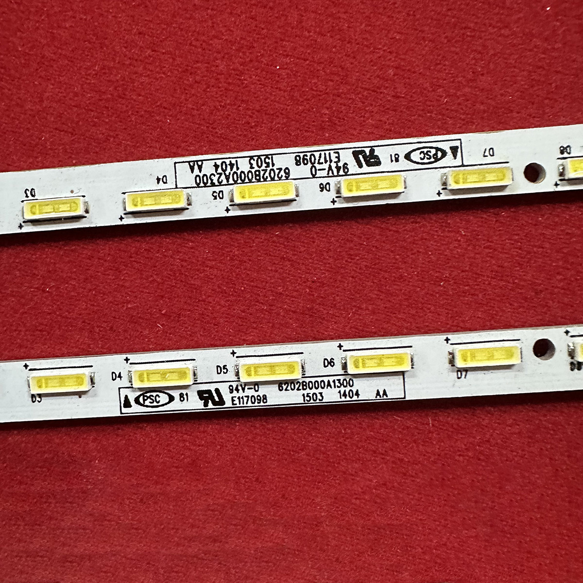 Tira de LED para iluminación trasera para 50UH635V 50UF8300 V500DJ2-KS5 6202B000A1300 6202b000A23 M0009F1N31A