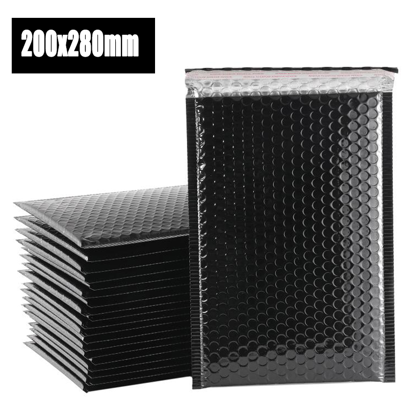 50 stks/partij Schuim Envelop Self Seal Mailers Gewatteerde Enveloppen Met Bubble Mailing Tas Pakketten Zwart Goud Zilver: Lichtgrijs