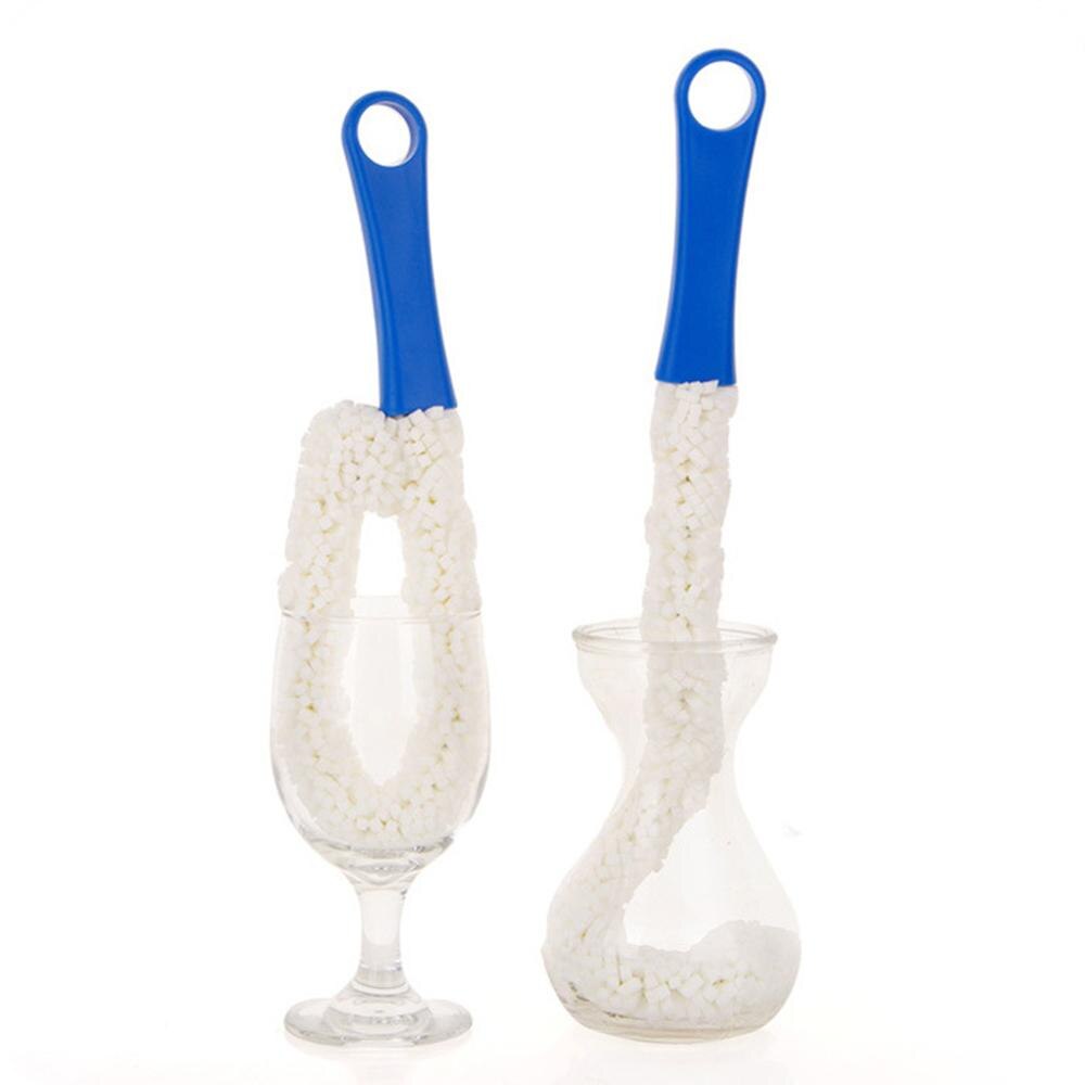 Bottle Cleaning Brush Flexible Bottle Scourer Multi-Function Household Tools for Decanters, Goblets, Glasses