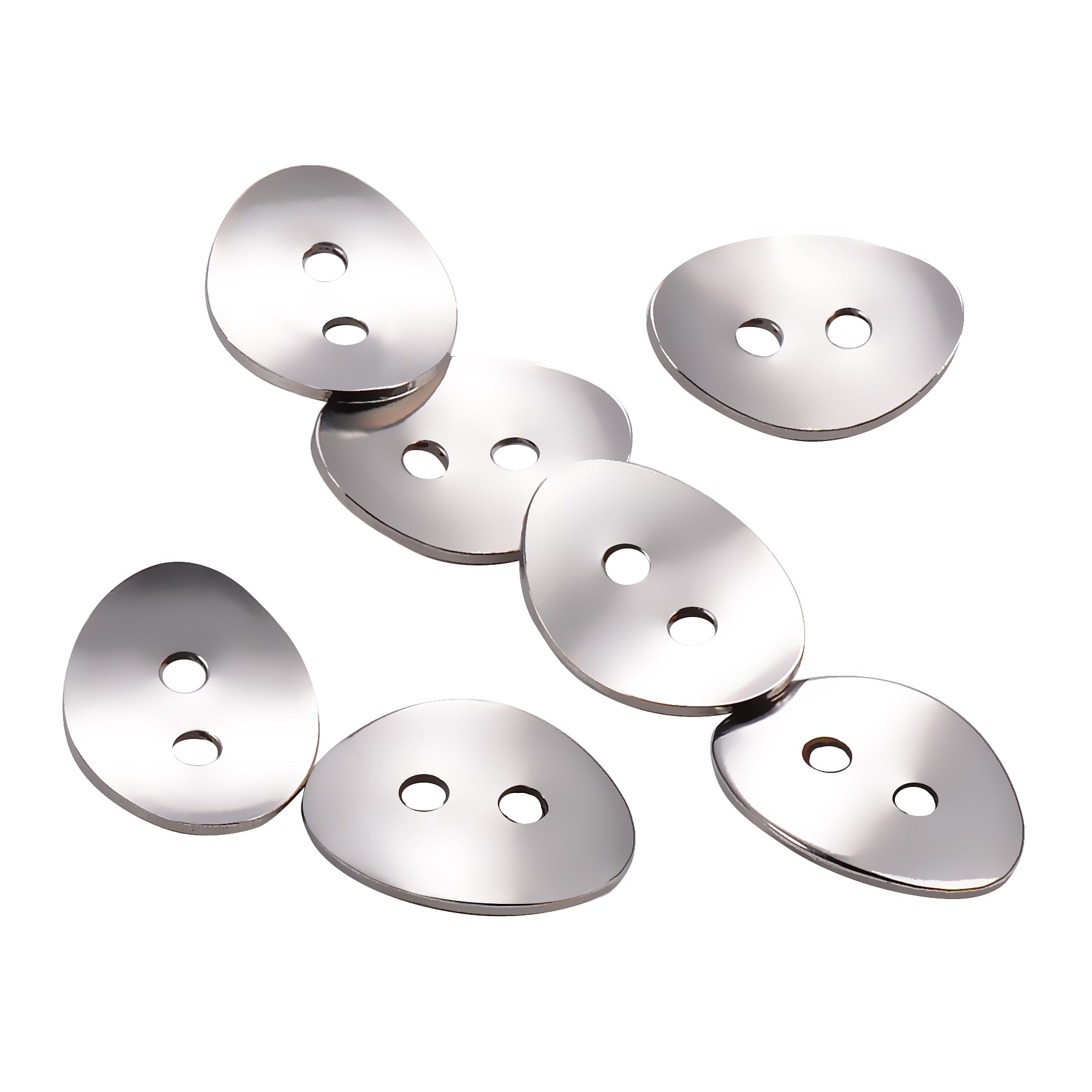 Fecho de aço inoxidável, 25 peças, conectores para pulseira, colar, pulseira, branco, marcação em branco, para fazer joias