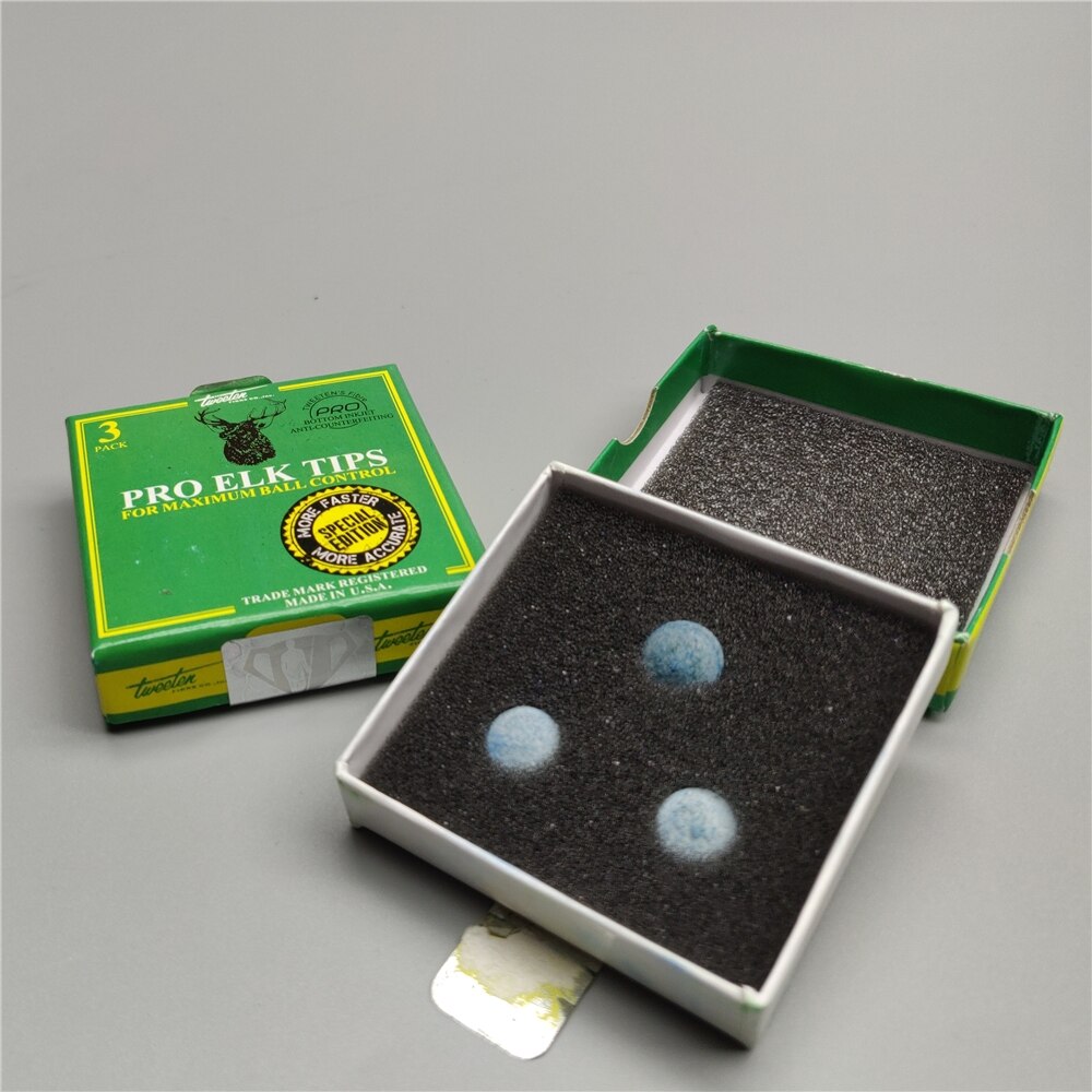 Snooker tips pro elk tips 11mm tips 3 st/box medium/hard tweeten 'fiber läder cue stick tips biljard tillbehör