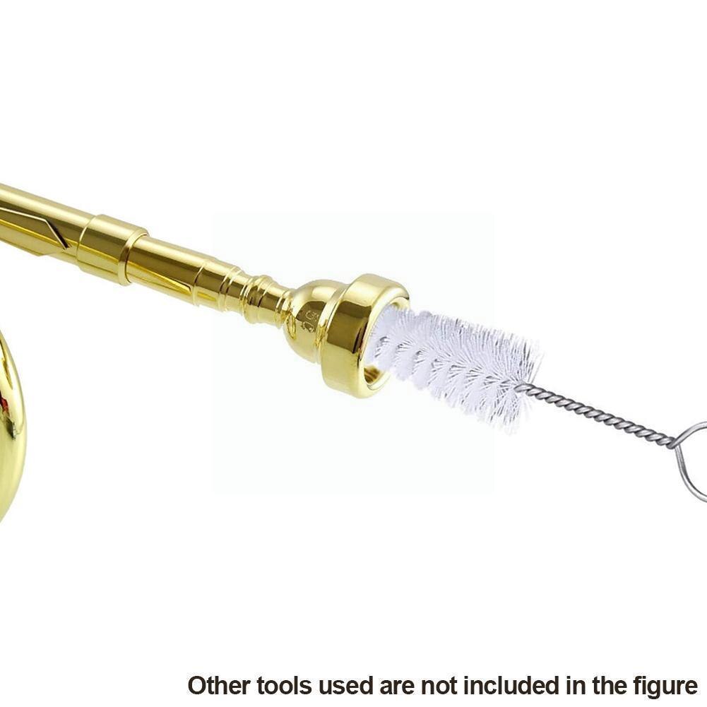 3pcs / Set For Trumpet Trombone Brass Bubble Nozzle Cleaner Brush Rod Cleaning Kit Wind Musical Instrument Accessorie K4n7