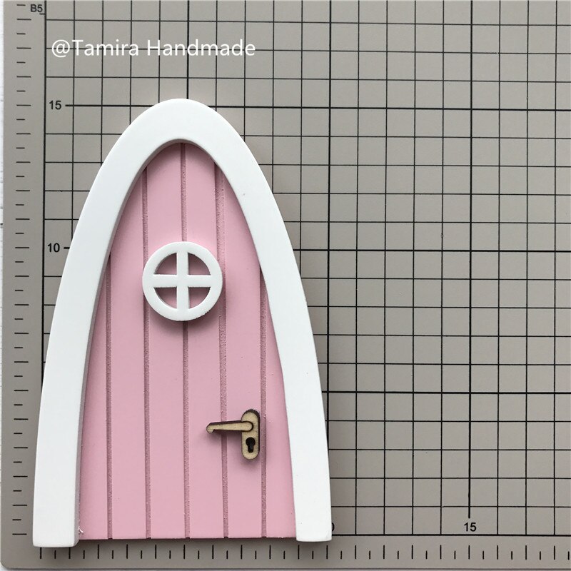 Hand Made pink Fairy door great for girls room miniature pretend play magic fairies tooth fairy door XMas for girls