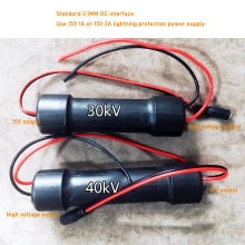Generador de arco de alto voltaje, transformador de impulso, módulo de bobina de encendido para descarga de ozono de iones negativos, DC 15V a 40KV, 30KV