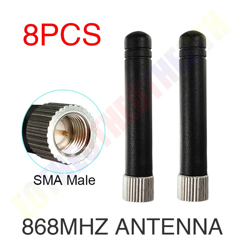EOTH 868mhz antenna 3dbi sma male 915mhz lora antene pbx iot module lorawan signal receiver antena high gain: 8PCS M