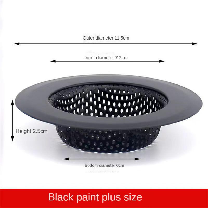 Kitchen Sink Filter Stainless Steel Mesh Sewer Sink Strainer Filter Bathroom Sink Strainer Drain Hole Filter Trap Waste Screen: GRAY