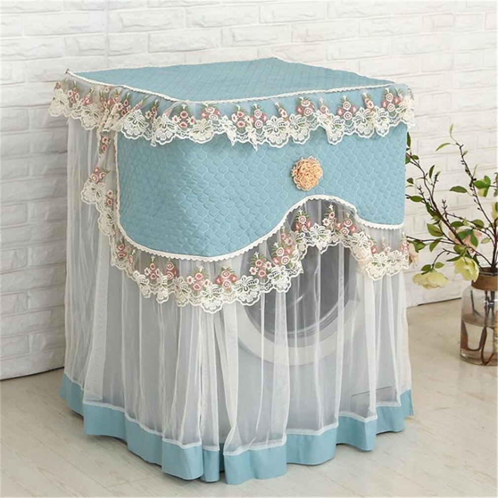 Funda antipolvo de para lavadora, funda duradera suave a prueba de encaje para el hogar, protección antipolvo: blue