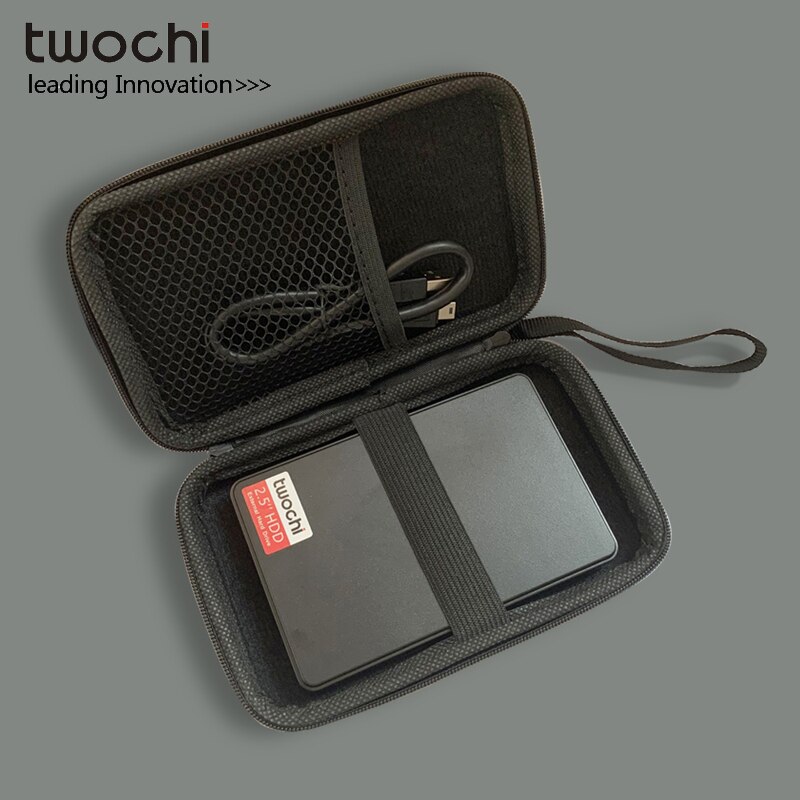 Stijlen Twochi A1 5 Kleur Originele 2.5 ''Externe Harde Schijf 60Gb USB3.0 Portable Hdd Storage Disk Plug en Spelen Op Verkoop: black-bag