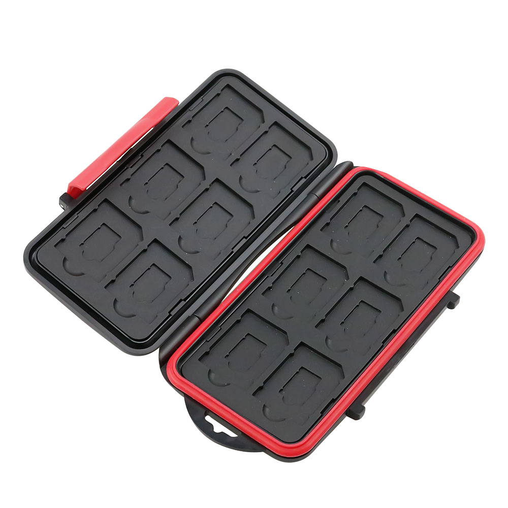 Geheugenkaart Case Waterbestendig Houder Avondmaal Tough Sd-kaart Houder Micro Sd Case Kaarten Doos Portemonnee Voor Ds Games 12 Pcs Sd/Tf