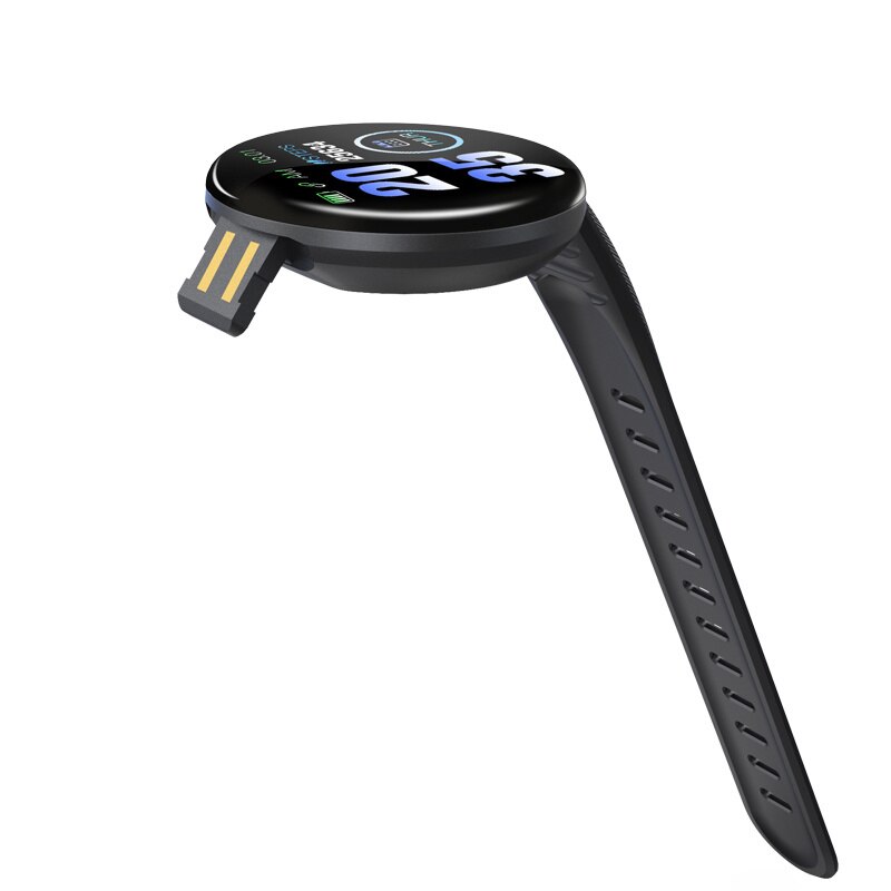Smartband D18 Okrągły Ekran - Pulsometr, Monitor Snu, Krokomierz, Powiadomienia