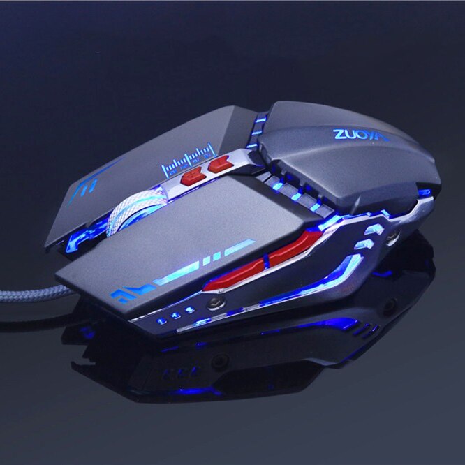 ZUOYA USB Wired Gaming Mouse 7 Buttons Optical LED Computer Game Mice for PC Laptop Notebook Gamer: MMR5 GARY