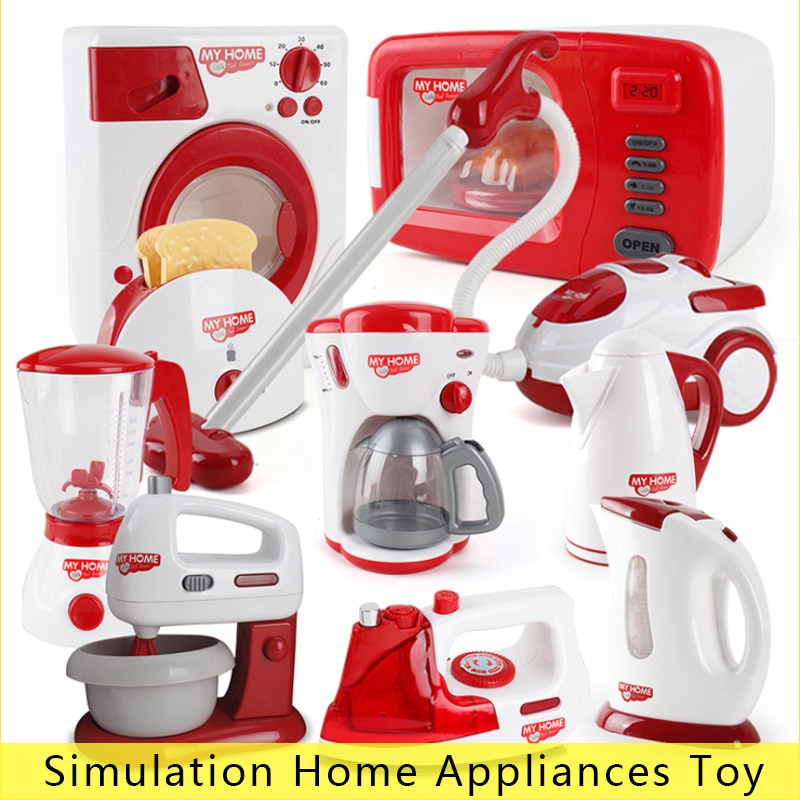 1 pc rydde op legetøj foregive lege legetøj støvsuger husholdning legetøj rengøring vaskemaskine legehus legetøj baby pige  d21