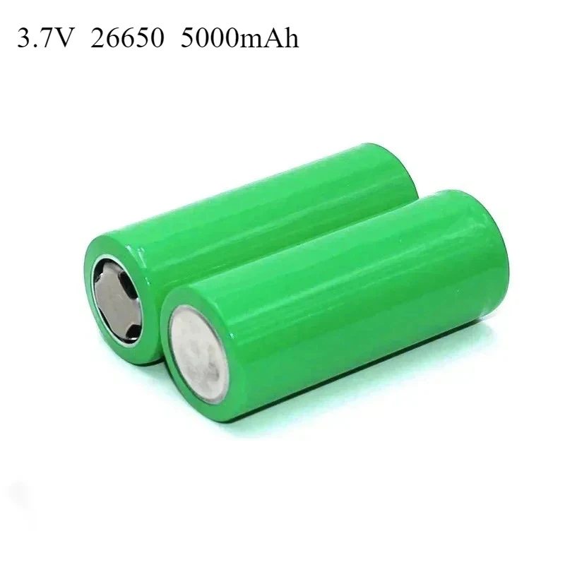 Batería recargable de 3,7 V, 5000mAh, 26650 para linterna, Banco de energía, vehículo eléctrico, baterías originales de iones de litio de