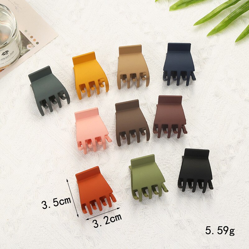 Horquillas acrílicas geométricas pequeñas que combinan con todo para mujer y niña, pasadores para el pelo, accesorios para el cabello, 2022